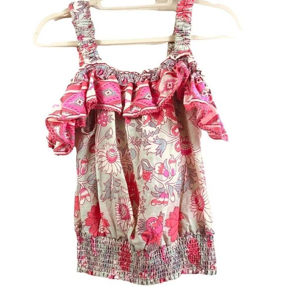 Jennifer & Grace Cold Shoulder Floral Top - Picture 2 of 9